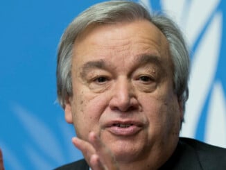 Antonio Guterres, Secretario General de Naciones Unidas)