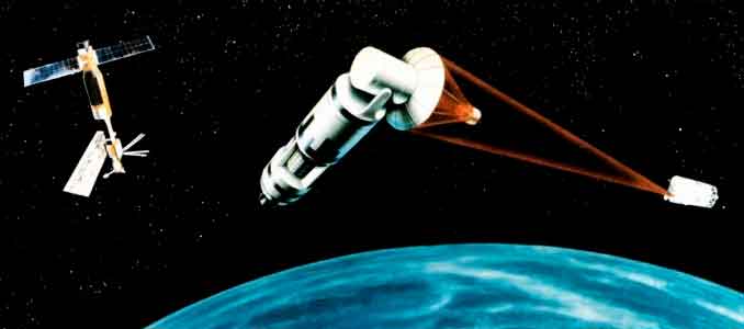 Arma láser basada en el espacio